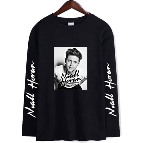 2021 Hot Sale Niall Horan Women Long Sleeve T shirts Crew Neck Unisex Cool Hip Hop Streetwear Long Sleeve Tshirts Plus Size