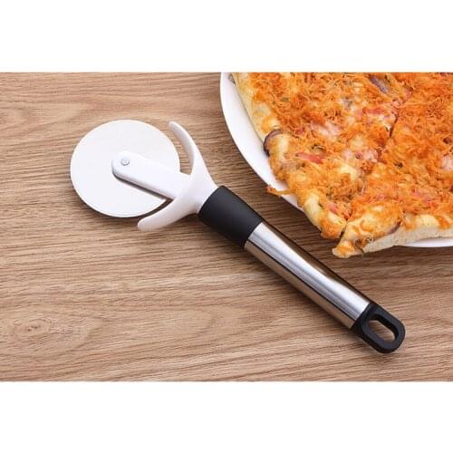 1PC Stainless Steel Pizza Wheels Cutters Multifunction Cake Pizza Cutters Brand Kitchen Cooking Tools Pizza Wheels Tool KX 244