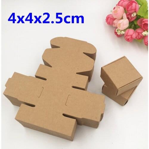 100PCS Kraft Gift Boxes Paper Handmade Soap Box Blank Candy Boxes DIY Packaging Boxes Storage For Jewelry/Cake/Candy/Gift/Crafts