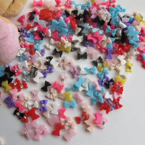 #13 30pcs Cute Mix Bow Shape Nail Resin Decoration Outlooking