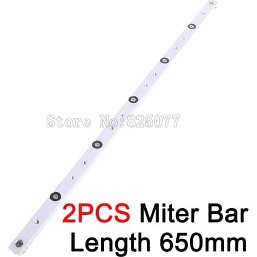 2PCS Aluminium Miter Bar Length 650mm Miter Slider Woodworking tools KF923