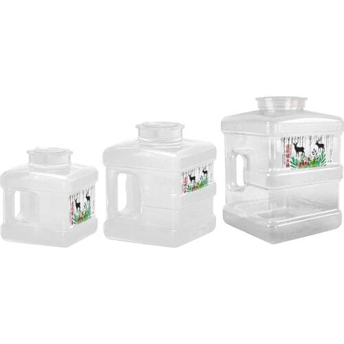 5/7.5/10L PC Water Container Durable Square Bucket Storage Jug Outdoor Driving Water Tank Container For Camping Picnic Hiking