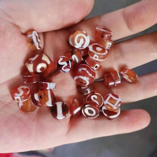 1pcs/lot high-quality West Asian carnelian agate tablet beads jewelry with loose beads Multi-pattern Beautiful color Jewelry diy