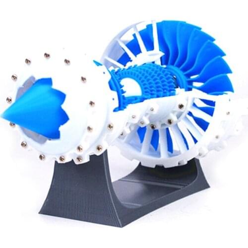 Aero Engine Turbo Fan Engine Model Air Engine Model Electric 3D Printer