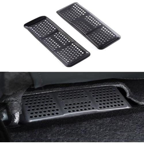 Car Accessories for Tesla model 3 Car Interior under seat air outlet dust-proof Anti-blocking cover decoration Mouldings parts