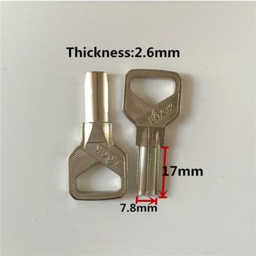 B411 House Home Door Empty Key blanks 17mm short Locksmith Supplies Blank Keys(15pcs/lot)