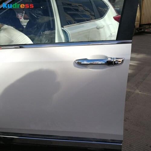 Side Door Handle Cover Trim For Honda CRV CR-V 2017 2018 2019 ABS Chrome Door Handle Catch Frame Covers Car Accessories 8pcs/set