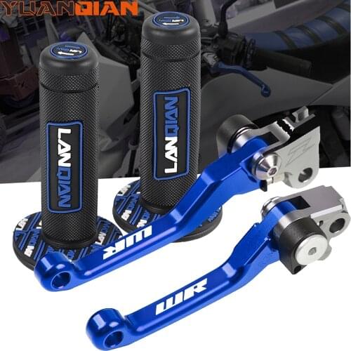 For YAMAHA WR250 WR426F WR250F WR450F WR250R WR250X Dirt Bike CNC Pivot Brake Clutch Levers handlebar grips WR 250 426 450 R/F/X
