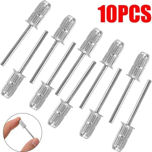 Hot 2.35mm Nail Power Drill Bit Nails Sanding Mandrel Drum Electric Drill Shank Manicure Pedicure Grinding Tools