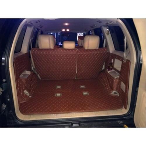 Good! Custom special car trunk mats for Toyota Land Cruiser Prado 120 7 seats 2009-2002 waterproof boot carpets cargo liner mats