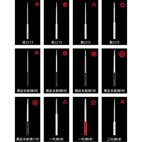 Microblading 10pcs Round shape Permanent Makeup Eyebrow RS RL Tattoo Needles For 3D lamina blade Agulhas Tebori