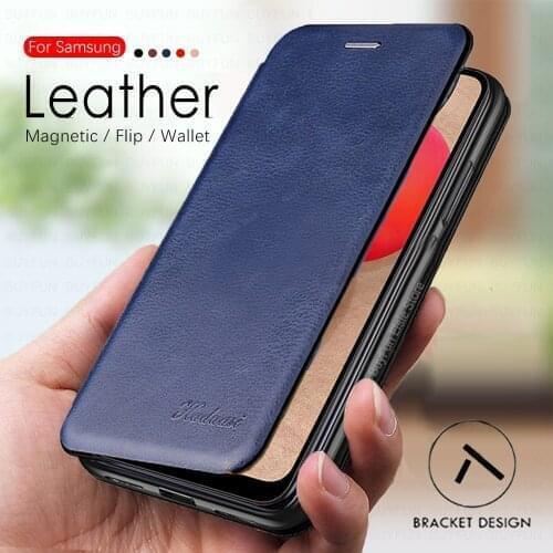 Leather Flip Case On For Samsung Galaxy A02s Wallet Cover Book Shell For Samsung A12 A42 A 02s 12 42 A025 A125 A426 Coque Fundas