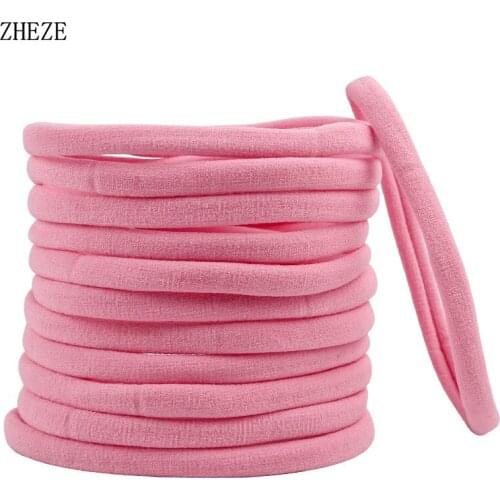 2021 New Hot-Sale Solid Elastic Nylon Children Headband Girls Kids Hairband DIY Hair Accessories Soft Fashion Headwrap