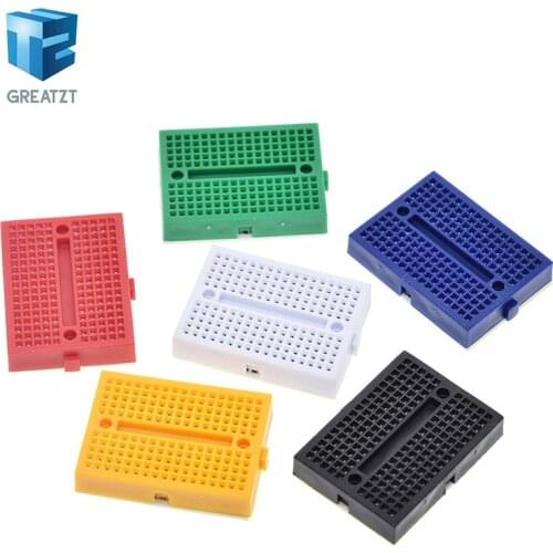 TZT SYB-170 Mini Solderless Prototype Breadboard 170 Tie-points 35*47*8.5mm for arduino Diy Kit