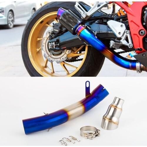 Motorcycle modified exhaust middle link pipe mid section for CB650F CBR650F 2014-2018 /CB650R CBR650R 2019-2020