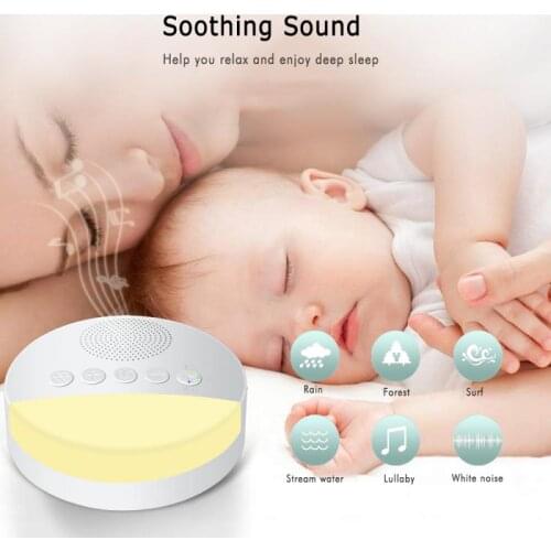 2020 New Uterine Environment Baby Assisted Sleep Instrument Sleep Therapy Music Aid White Noise Machine USB Rechargeable