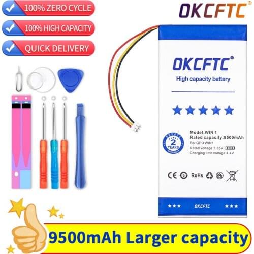 OKCFTC 9500mAh 3.7V Battery for GPD WIN for GPD WIN1 for GPD WIN 1 battery
