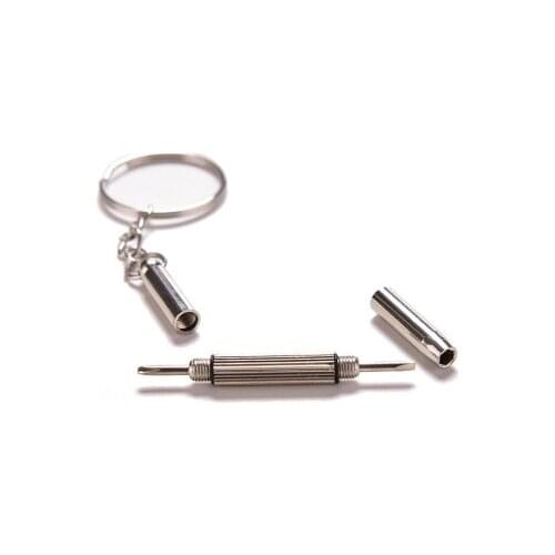 5pcs 3-in-1 Watch Accessory Tool Repair Keychain Screwdriver Tool for Home Sunglass Eyeglass Cellphone Watch