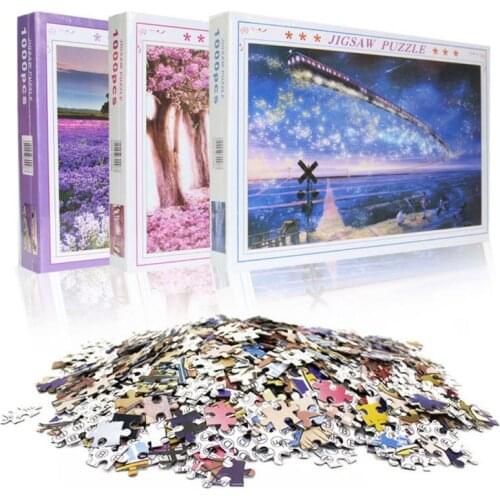 500/1000 Pcs Puzzles Scenery Jigsaw Puzzles Landscape Assembling Child Educational Games Adults Toys Indoor Relaxing Gifts New