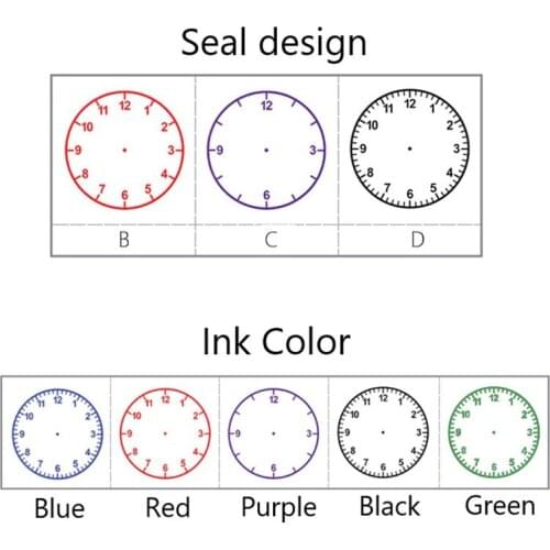 1 PC Learning Recognition Teacher Teaching Seal Clock Dial Stamps Primary School Seal Kids Children Toys 30mm In Diameter New