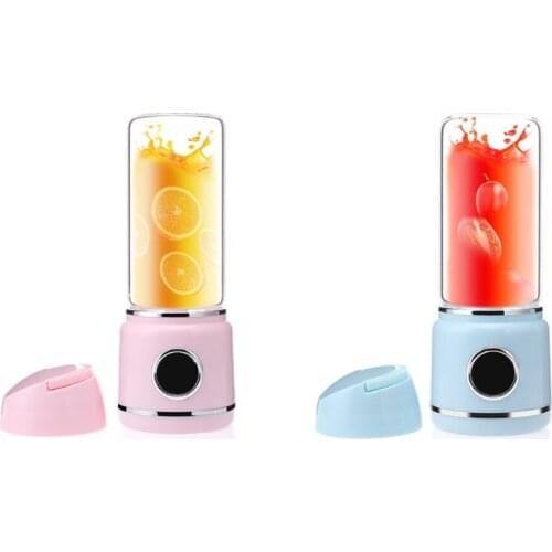 MOLF Portable Blender USB Blender Power Bank w/ 6 Stainless Steel Blades Digital Display USB Rechargeable USB Rechargeable