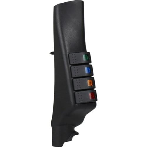 Left Hand A-Pillar Rocker Switch Pod Panel 4 LED for JK 11-16 Interior Accessories Part 1Pcs