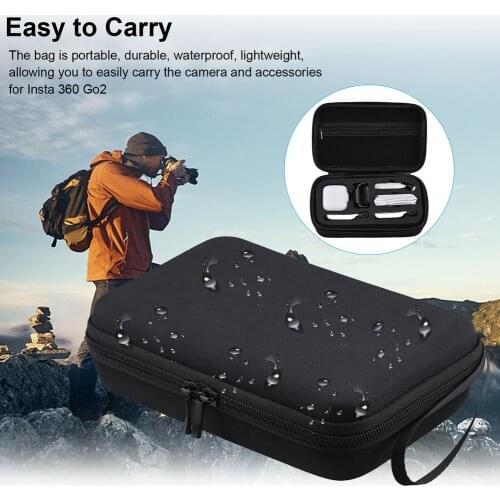 Sport Camera Bag Portable Storage Carrying Case Waterproof Collection Bag For Insta 360 Go2 GO 2 Accessories Handbag Travel Case