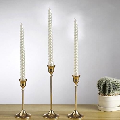 Wedding Dinning Candlestick Holders Centerpiece Table Decorative Candle Holder Single-head Taper Candle Holder Ornaments New