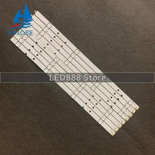 LED Backlight strip 4+4 lamps for Toshiba 47'' TV SVT470A53 REV05 L+R-Type 47L6353DB 47L6453DB LC480DUJ-SGE1 TL470FS46-L