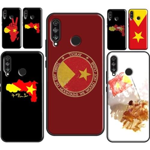 Tigray Flag For Huawei P30 P40 P20 Pro Mate 20 10 Lite TPU Case For Huawei P Smart 2019 2021 Coque
