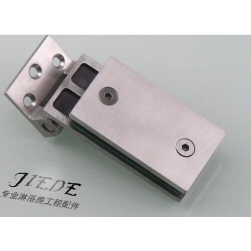 304 stainless steel glass door clip bathroom shower room partition free glass hinge clip solid glass hinge