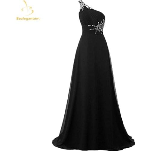 Bealegantom 2021 Chiffon Prom Dresses For Women Ombre Beads Formal Evening Party Gowns Vestido Robe De Soiree QA1614
