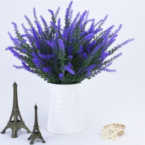 1 bouquet Provence Lavender Artificial Flowers High Quality Flower For Home Decor Grain Decorative Fake Plant silk flowers