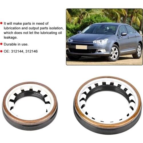 2Pcs Car Gear Box Oil Seal Sealing Ring Oil Seal Kit Car Accessory Fits for Citroen Peugeot 312144 312146