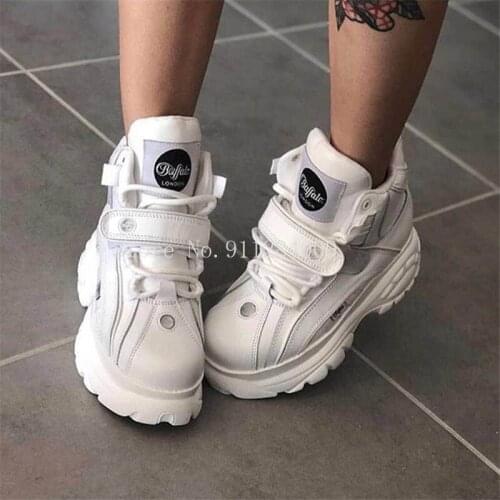 2021 Brand Luxury Shoes Women Sneakers Genuine Leather Platform Sneakers Ladies Fashion New Leisure Women Dad Shoes
