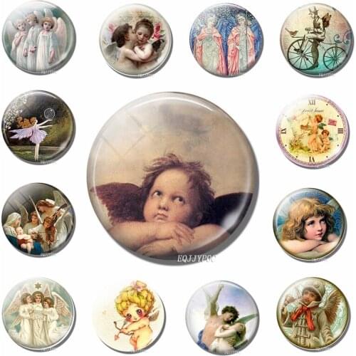 Angel 30 MM Fridge Magnet Lovely Elves Note Holder Magnetic Refrigerator Stickers Birthday Gift Christian Gift Home Decor