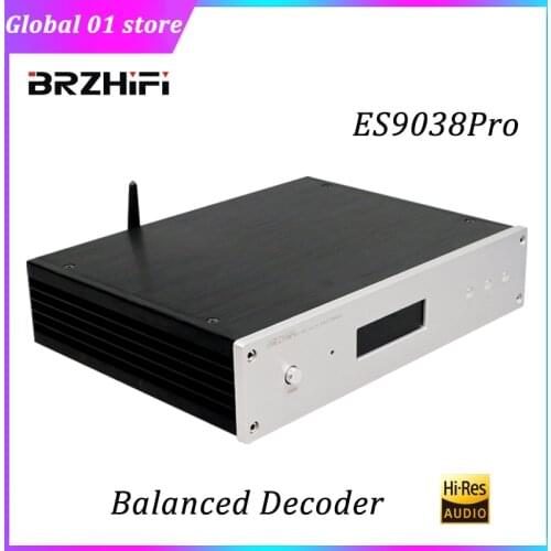 BRZHIFI DAC Audio Decoder ES9038PRO Balance Decoding Bluetooth 5.0 CSR8675 Support LDAC APTX Amanero USB DSD512 PCM32Bit 384KHz