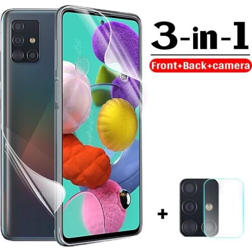 Front + Back Hydrogel Film For Samsung S20 Ultra s20 plus Screen Protector For samsung A51 A71 a51 a71 51 71 m31 Camera Len Film