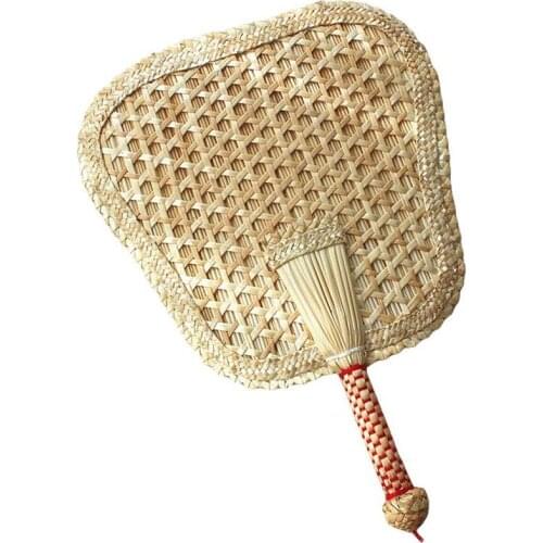 Quality Hand-Woven Woven Straw Hand Fan Old Summer Natural Hand Fan Environmentally Friendly Hand-Woven Fan Decorative Banana