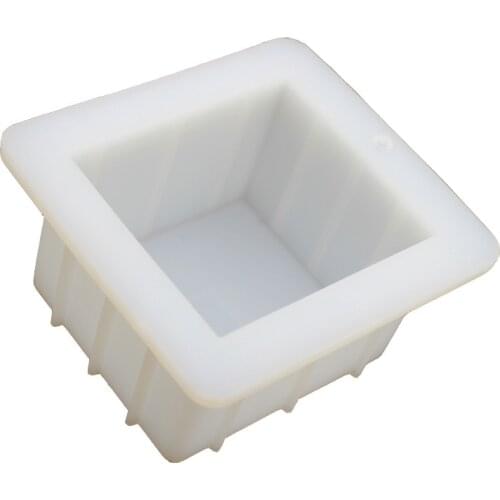 500ML Square Silicone Rendering Soap Mold DIY Handmade Loaf Toast Transparent Epoxy Resin Molds Making Tools
