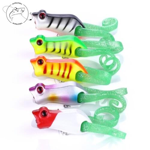 Wobbler Sea Fishing Lure Outdoor 5Colors 10g/5.5cm Artificial Popper Plastic Hard Bait Lifelike With Hook Bionic Bait 3D Eye