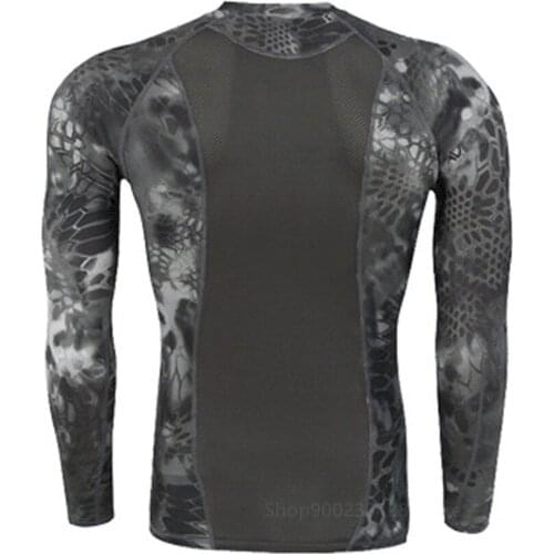Military Outdoor Tactical Camouflage Men Quick Dry Patchwork Long Sleeve Multicam Black WW2 Uniform Combat Gear Male T-Shirt Top