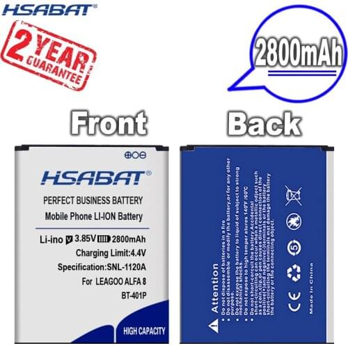 New Arrival [ HSABAT ] 2800mAh BT-401P Replacement Battery for LEAGOO Alfa 8 Alfa8