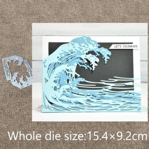 New Design Craft Metal stencil mold Cutting Dies Layered Wave decoration scrapbook die cuts Album Paper Card Craft Embossing