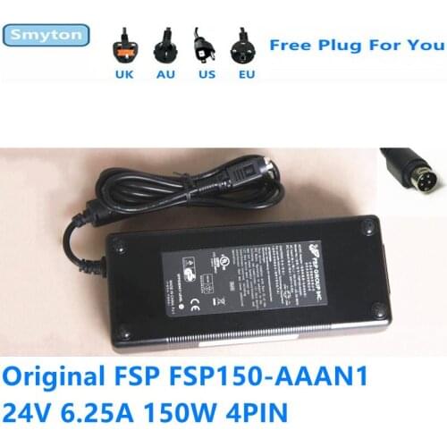 Original FSP FSP150-AAAN1 24V 6.25A 150W 4PIN FSP150-ABA AC Power Supply Adapter Charger For PROTECH POS PS5001 STEALTH TOUCH M5