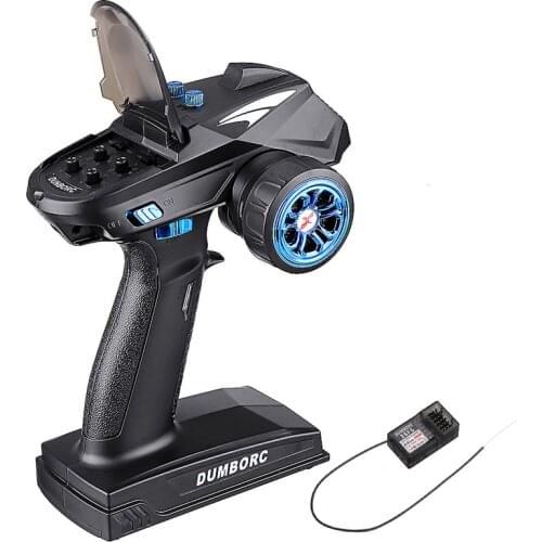 DumboRC X6 X4 X6P 2.4G 6CH Transmitter w/ X6FG Gyro X6F Receiver LED Light Set for 1/10 1/8 Crawler Axial SCX10 D90 RC Drone