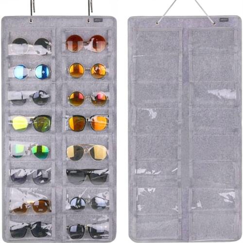 Hanging Glasses Storage Hanging Bag Felt Cloth Behind The Door Decoration Hanging Bag Wall-mounted Double-sided Storage Bags