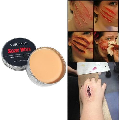 Scar Wound Skin Makeup Film Special Realistic Skin Halloween Fancy Dress Fake Wax Body Face Wound Special Makeup