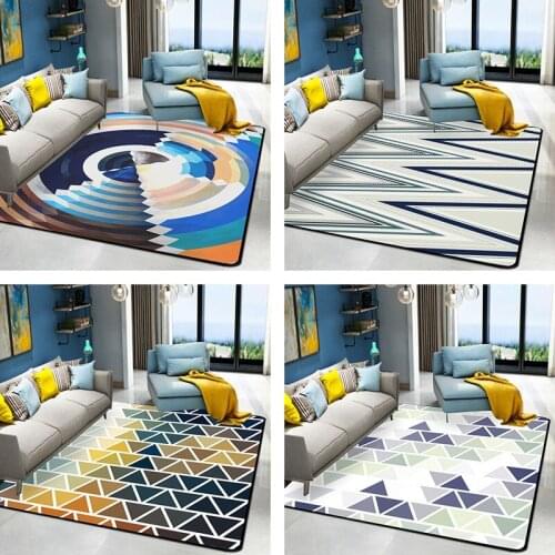 Nordic Geometric Abstract Carpet Living Room Coffee Table Blanket Bedroom Home Creative Para Rugs Sala Casa Carpets And Tapetes