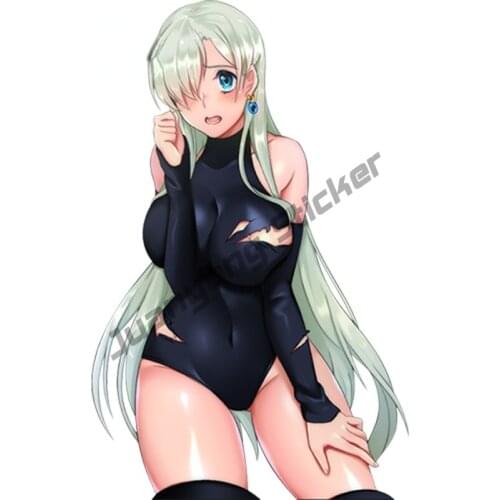 Sexy Girl Car Stickers Styling Nanatsu No Taizai Anime Decal Car Window Truck Camper Car Body JDM Waterproof Sexy Decal KK13x8cm